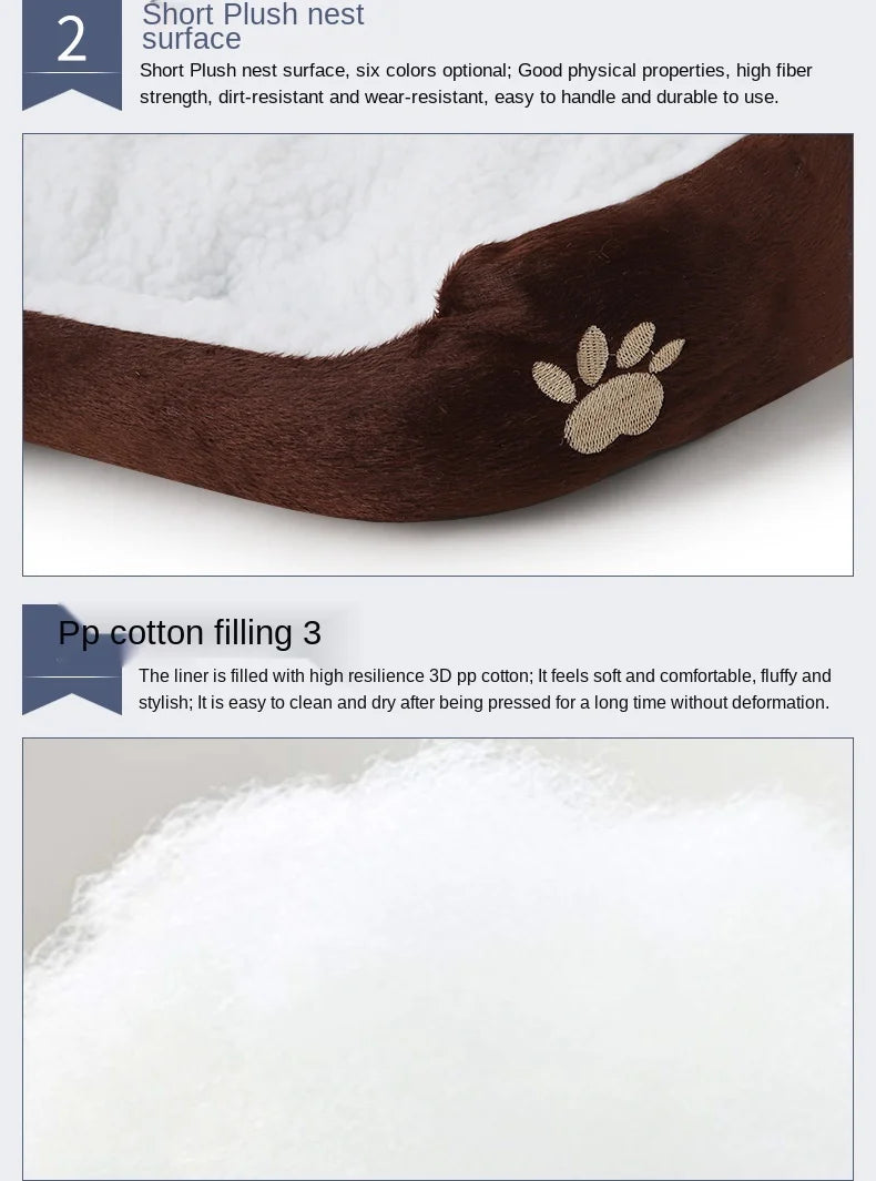 Cashmere Warming Pet Dog Bed