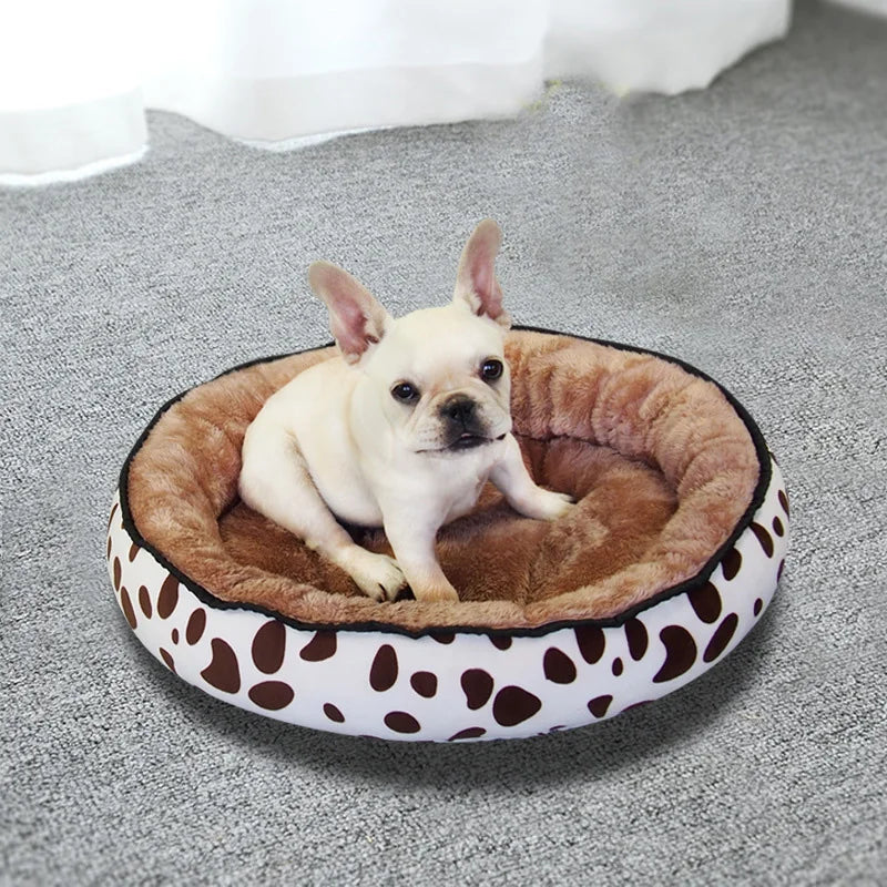 Round Dog Beds Sleeping Mat Soft Warm Kennel Bed Cushion for Small Medium Large Dog House