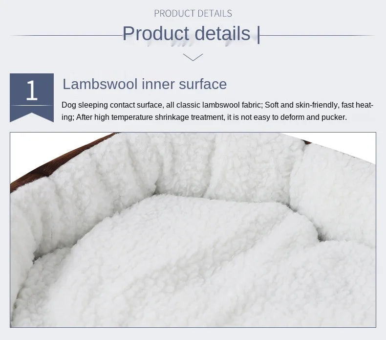 Cashmere Warming Pet Dog Bed
