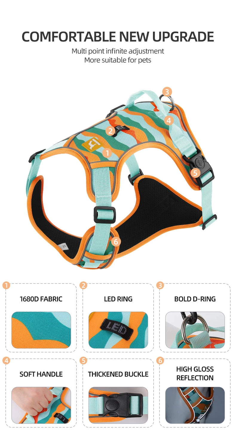 Dog Harness, Reflective Soft Padded