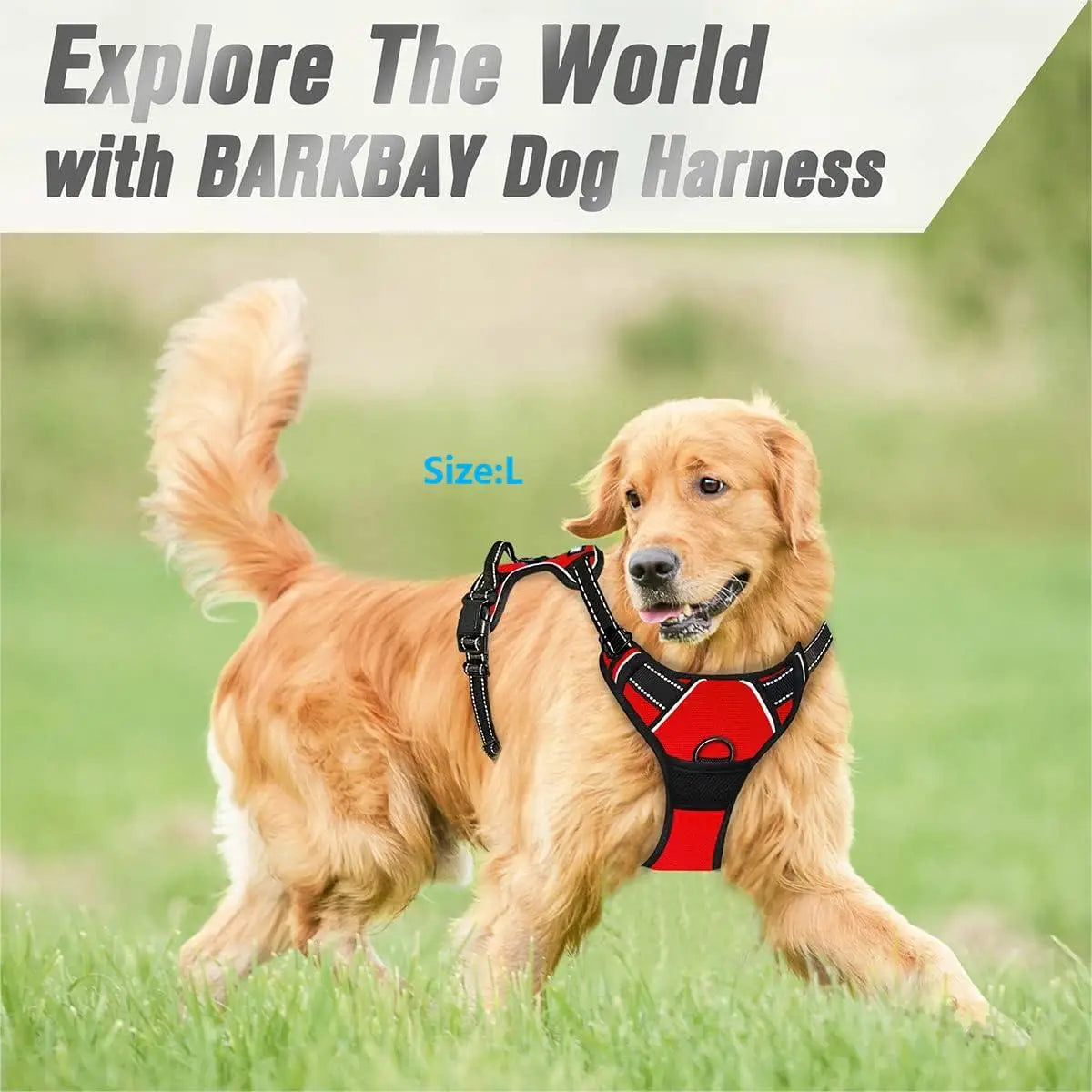 No Pull Dog Harness Front Clip Heavy Duty Reflective Easy Control