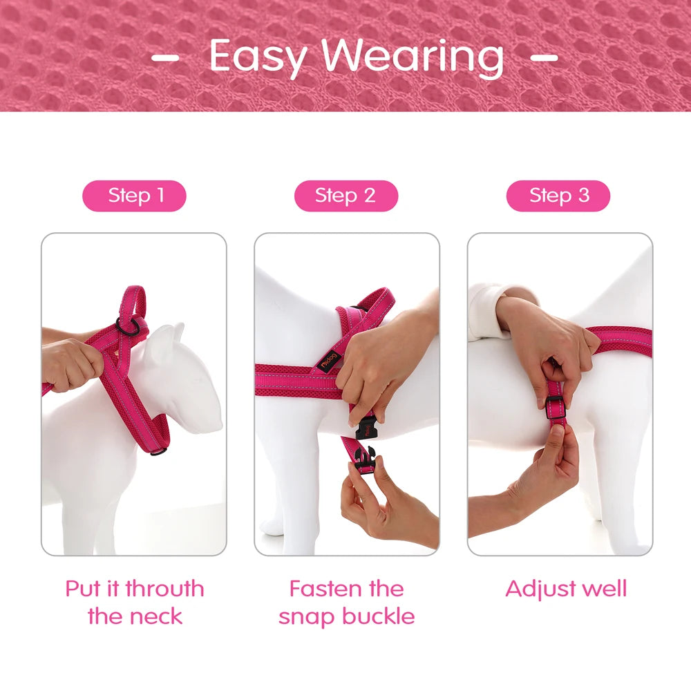 No Pull Dog Nylon Pet Harness