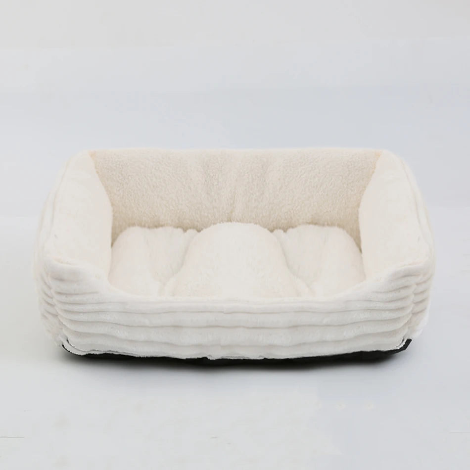 Pet Square Plush Kennel Medium Small Dog Sofa Bed