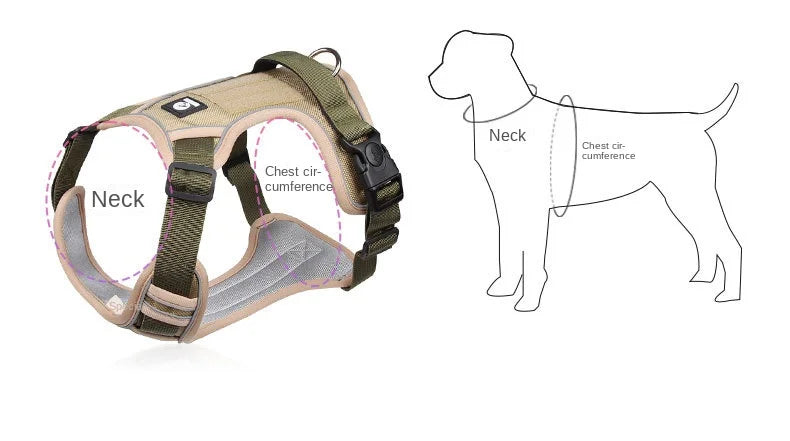 Reflective Saddle Dog Adjustable Pet Harness