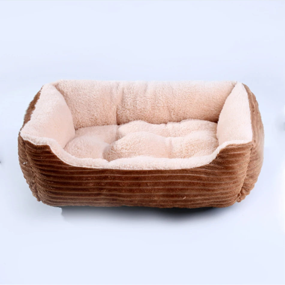 Pet Square Plush Kennel Medium Small Dog Sofa Bed