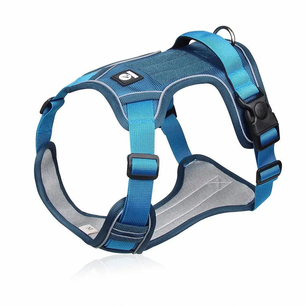 Pet Collar Labrador Army Reflective Adjustable Harness
