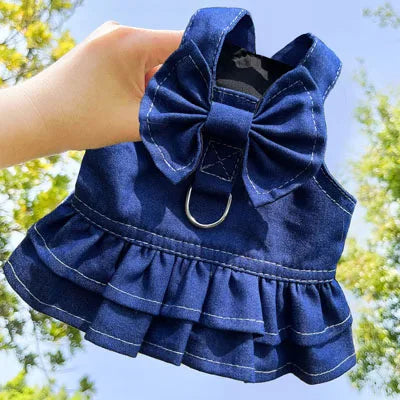 Spring Blue Dog Dress