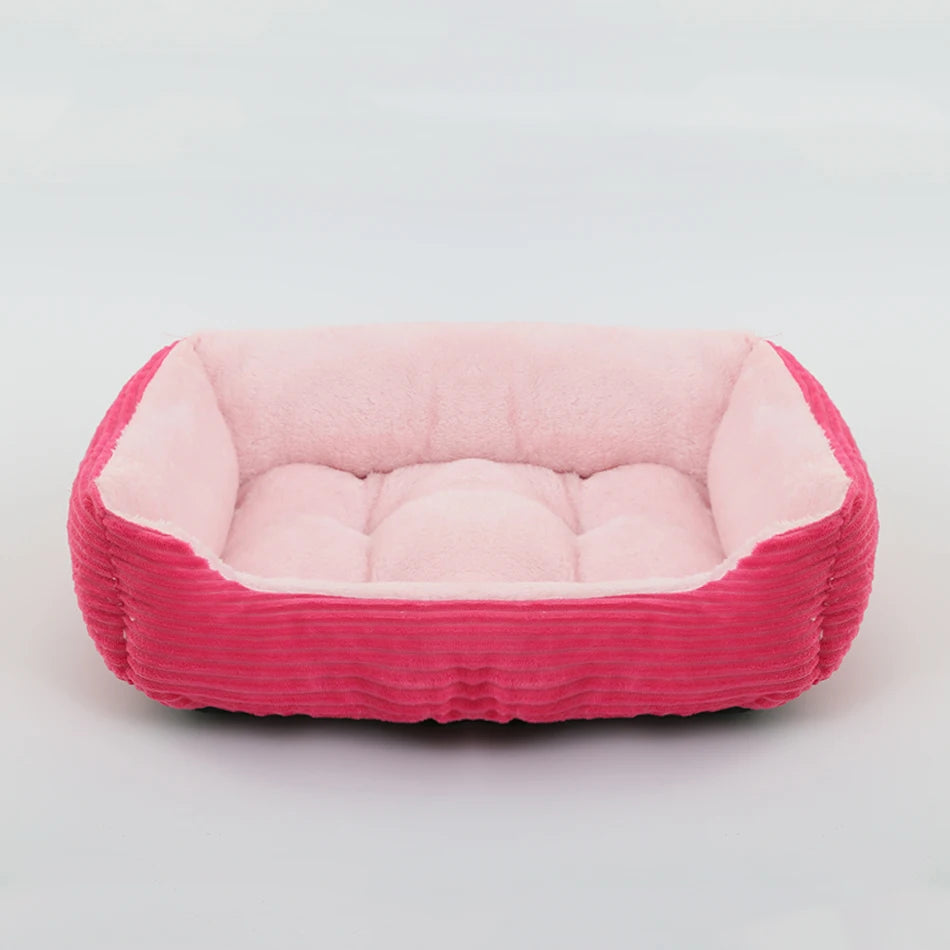 Pet Square Plush Kennel Medium Small Dog Sofa Bed