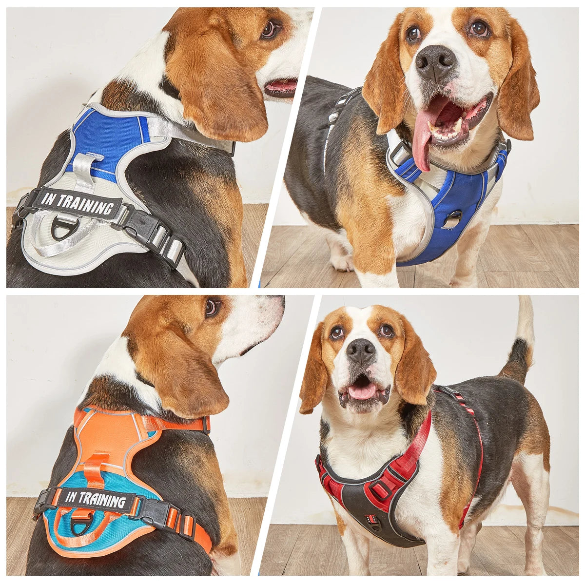 Adjustable Reflective Pet Harness for Medium Large Dogs