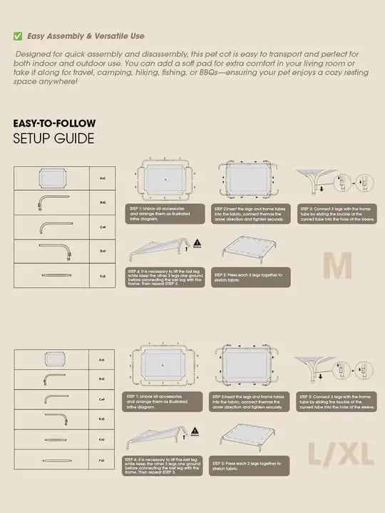 Elevated Dog Bed for Large Dogs