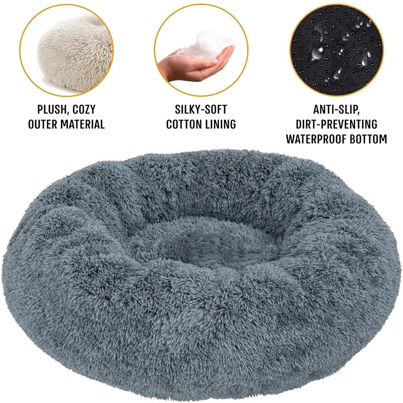 40-90cm Round Pet Bed for Large Dog