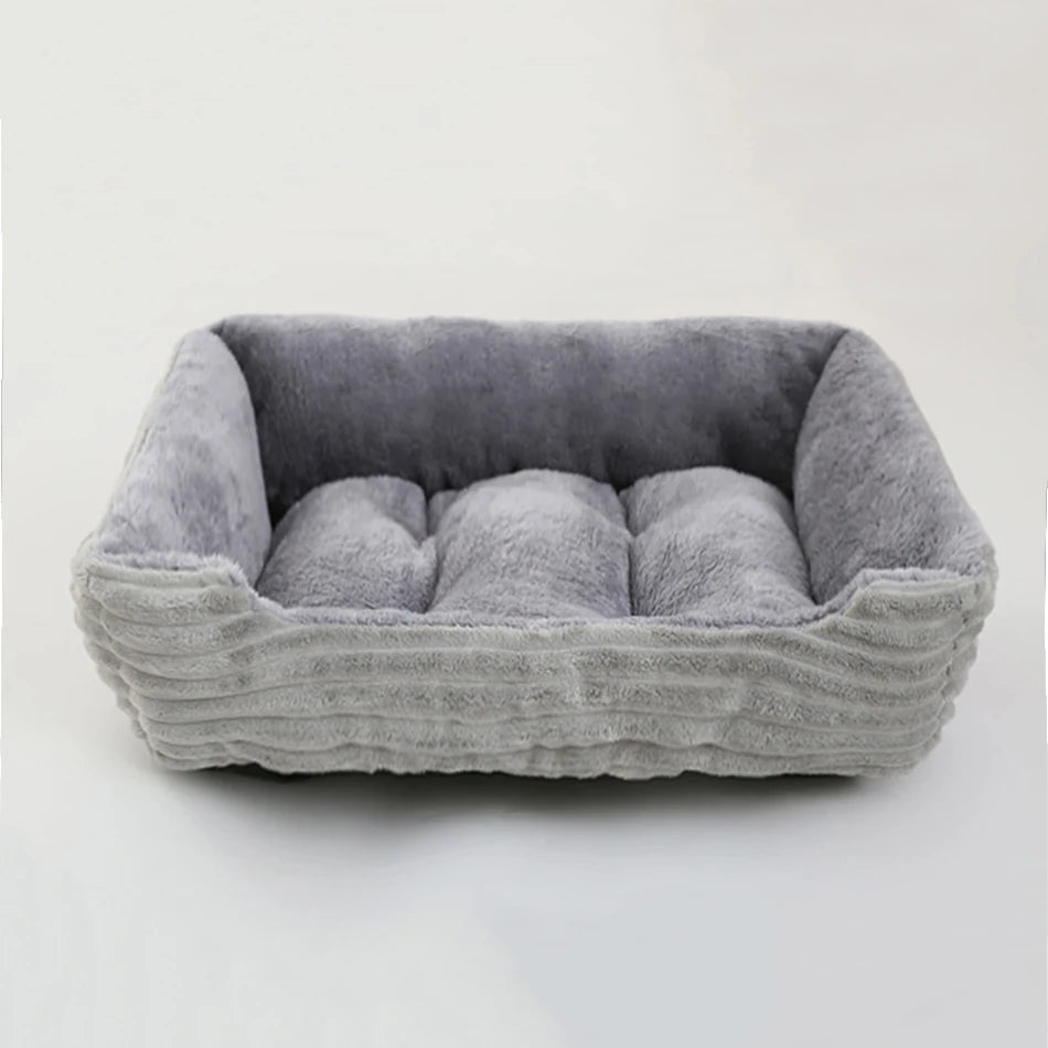 Pet Square Plush Kennel Medium Small Dog Sofa Bed
