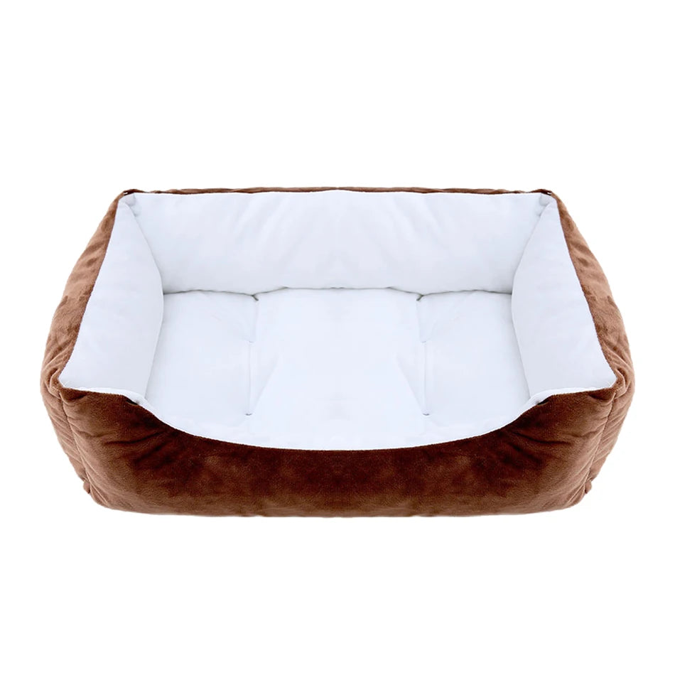 Pet Square Plush Kennel Medium Small Dog Sofa Bed
