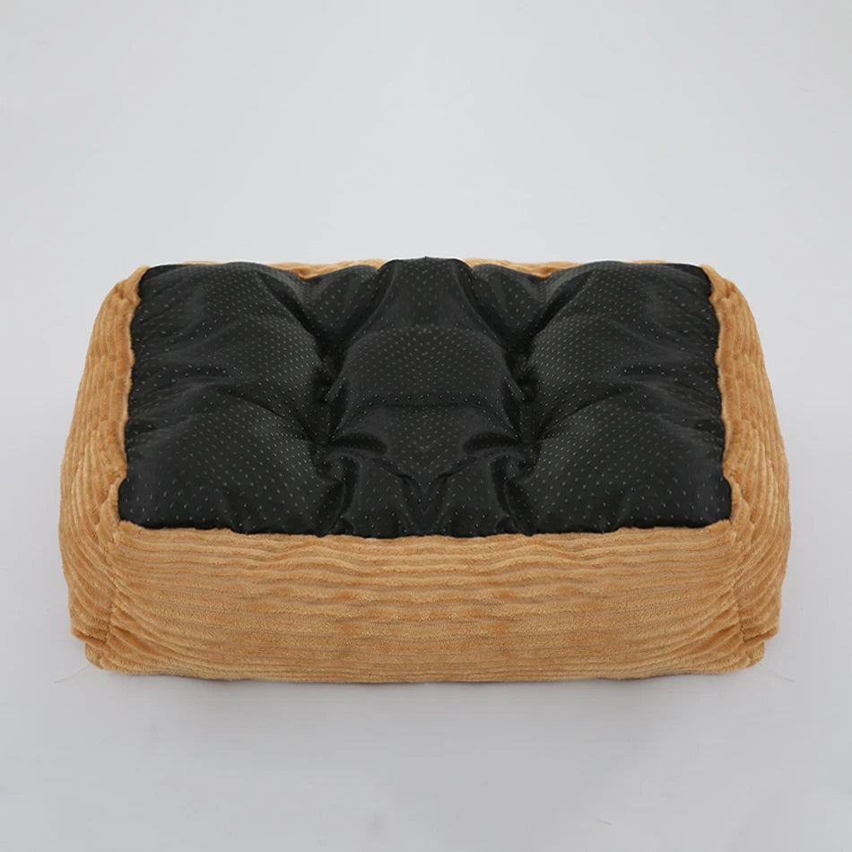 Pet Square Plush Kennel Medium Small Dog Sofa Bed