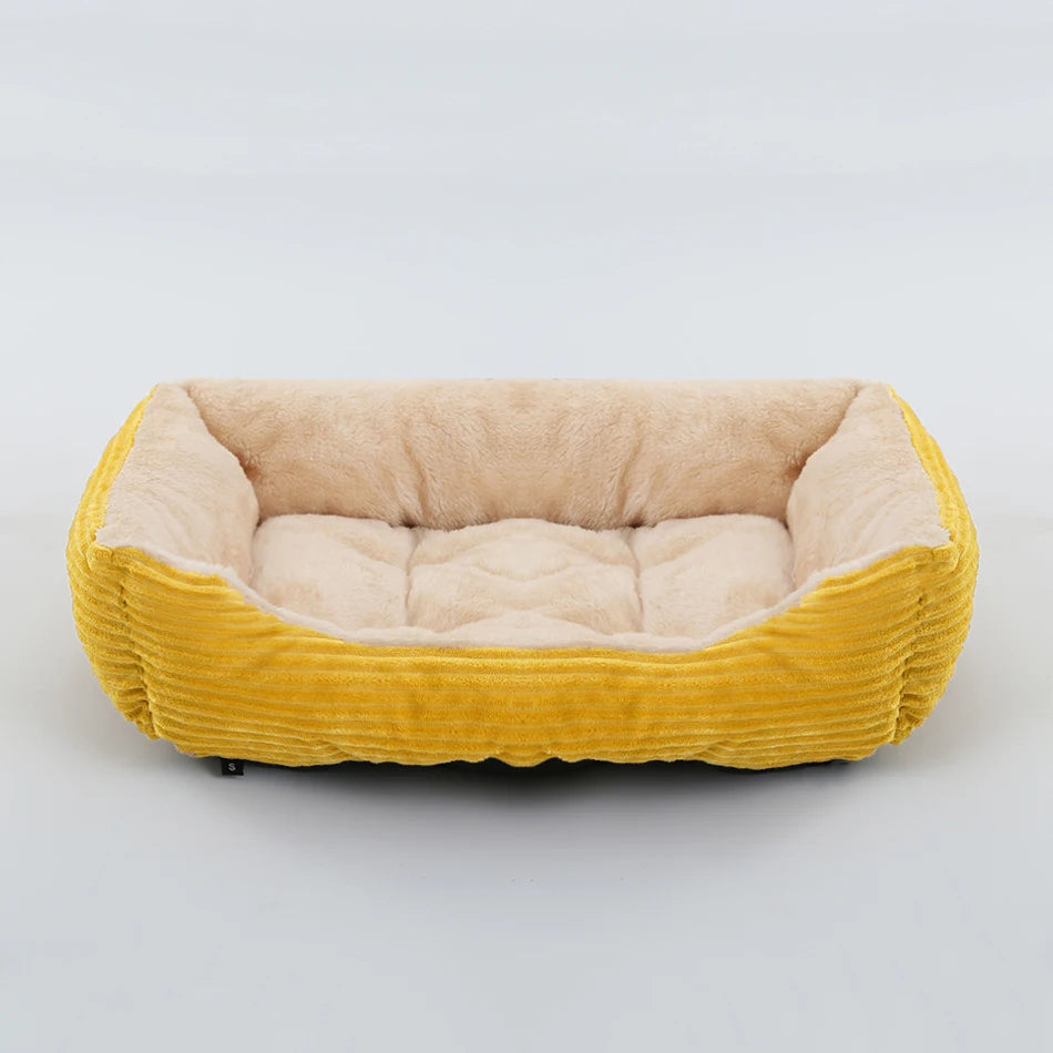 Pet Square Plush Kennel Medium Small Dog Sofa Bed