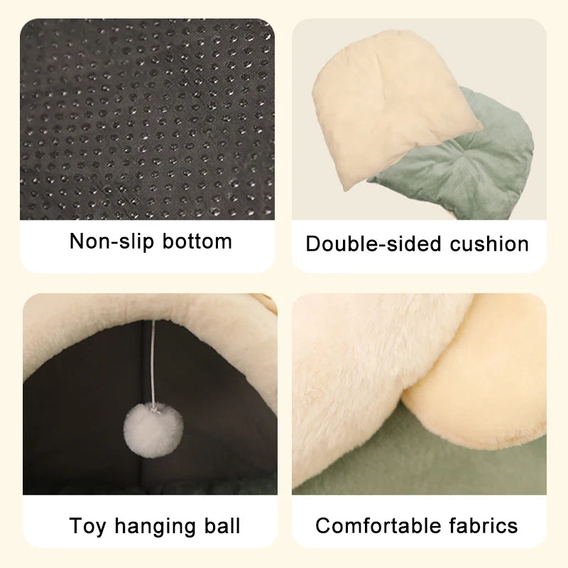 Foldable Removable Washable Pet Sleeping Bed