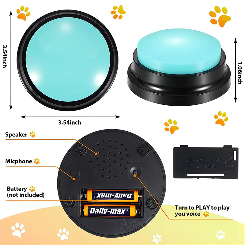 Dog Toys Funny Recordable Pet Travel