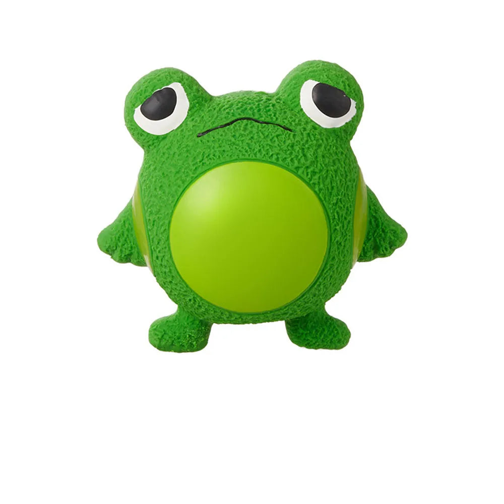 New Dog Toys - Latex Grumpy Frog & Yellow Duck