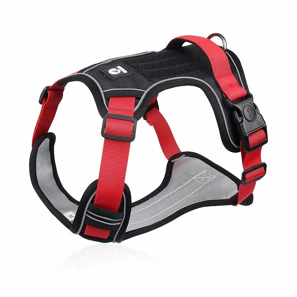 Pet Collar Labrador Army Reflective Adjustable Harness