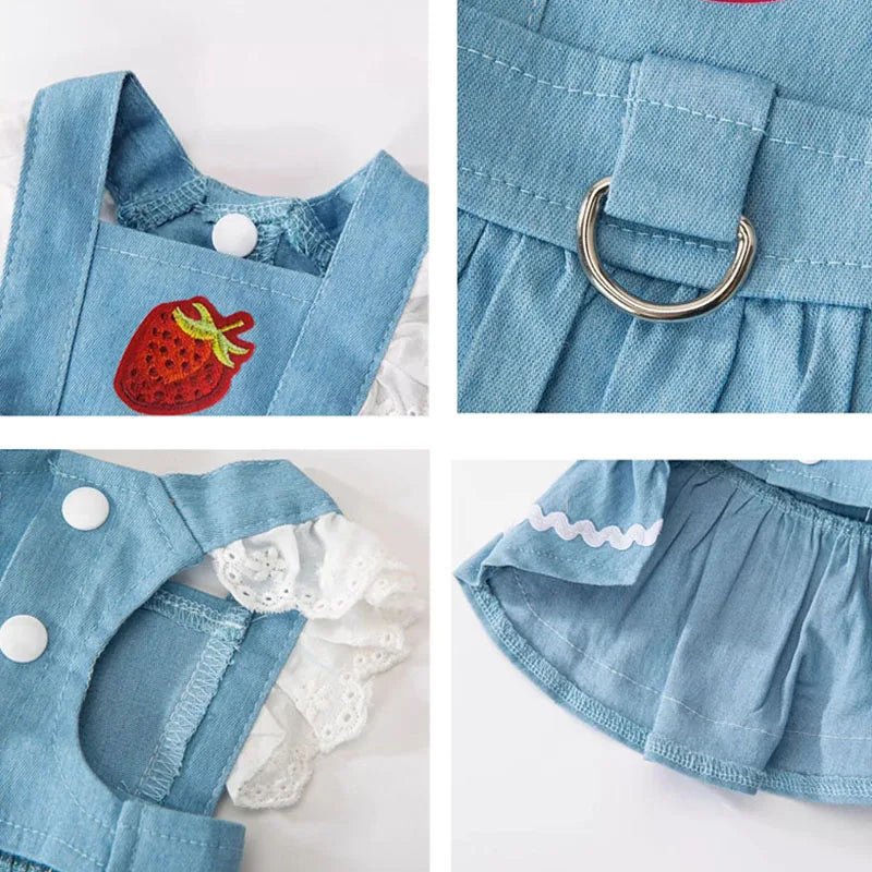 Denim Dog Princess Dress