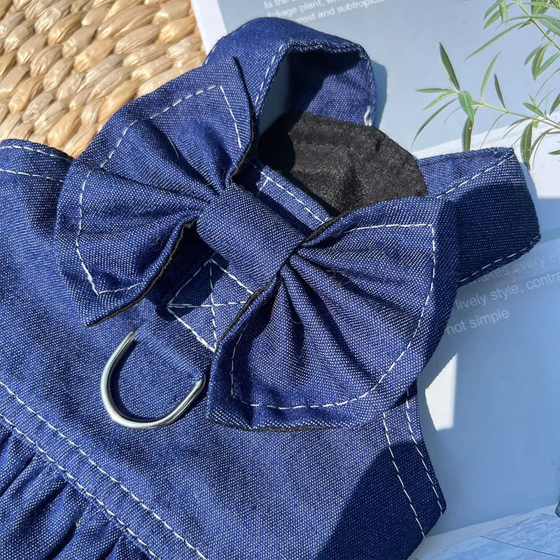 Spring Blue Dog Dress