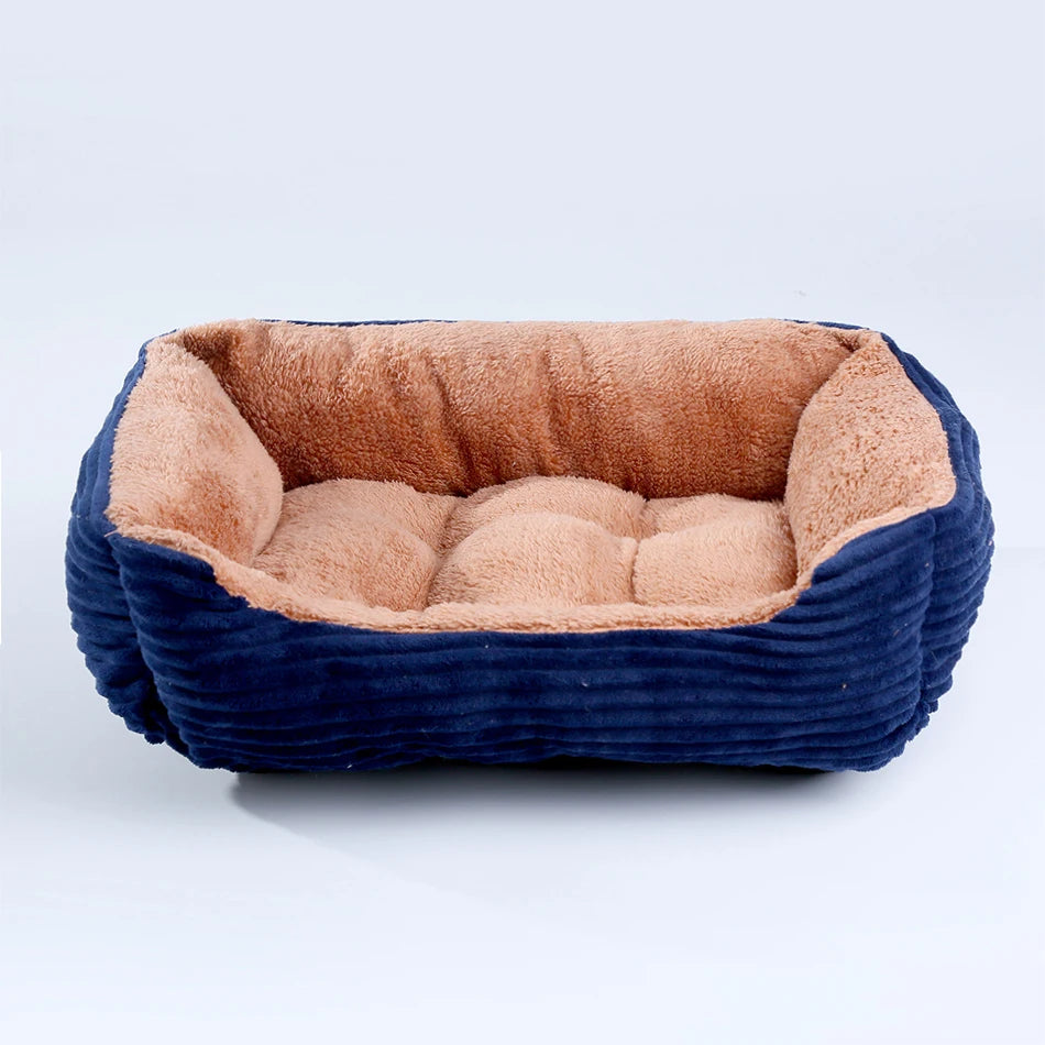 Pet Square Plush Kennel Medium Small Dog Sofa Bed