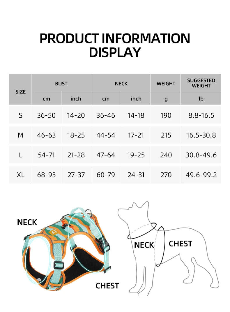 Dog Harness, Reflective Soft Padded