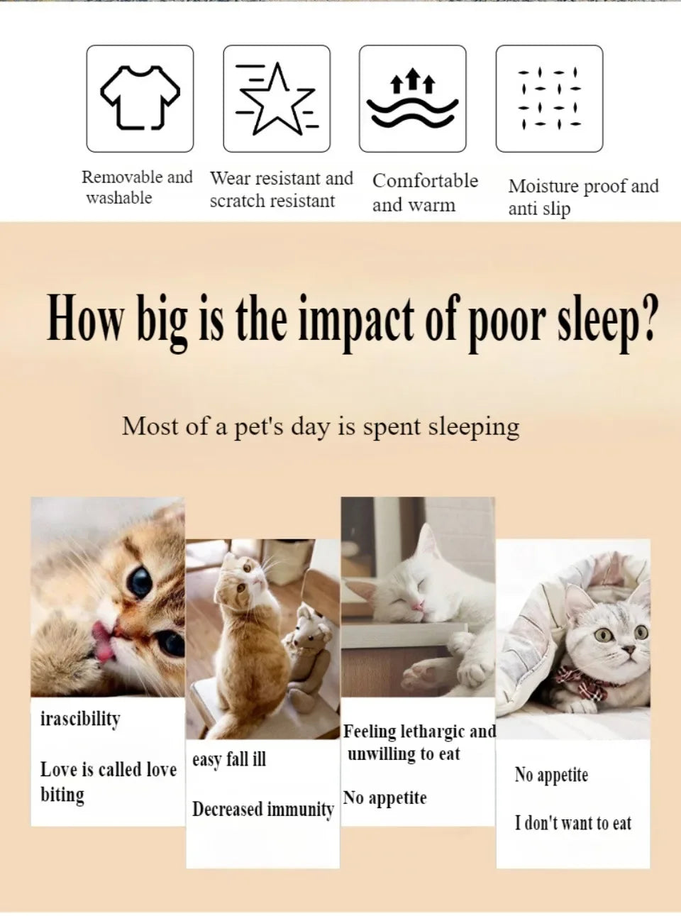 Semi-Enclosed Bear Pet Bed Ultra Soft Dog
