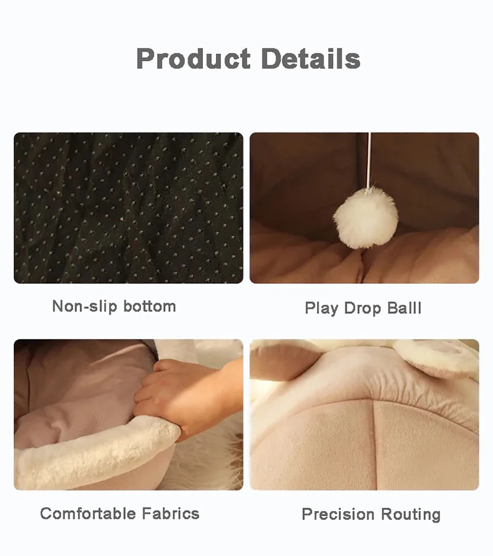 Foldable Removable Washable Pet Sleeping Bed