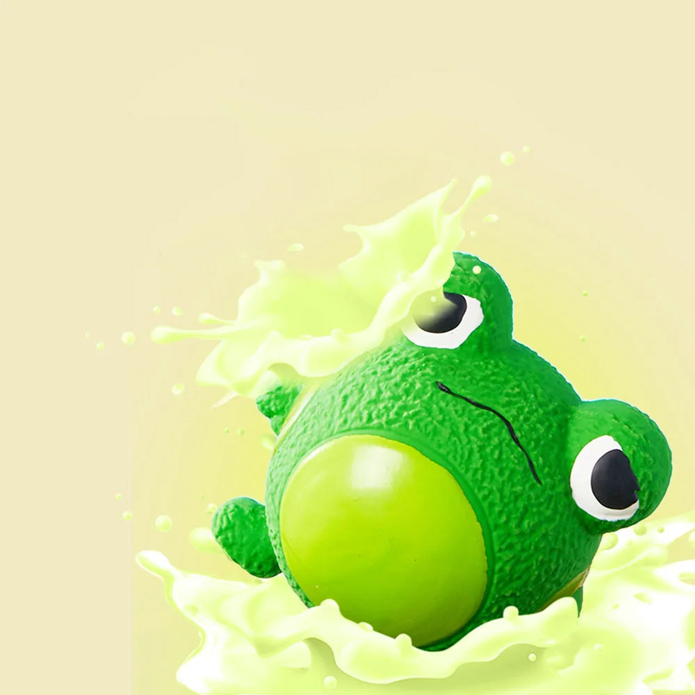 New Dog Toys - Latex Grumpy Frog & Yellow Duck