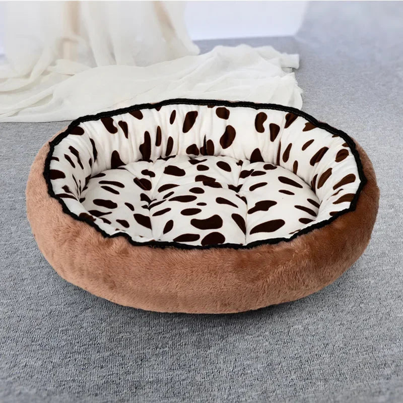 Round Dog Beds Sleeping Mat Soft Warm Kennel Bed Cushion for Small Medium Large Dog House