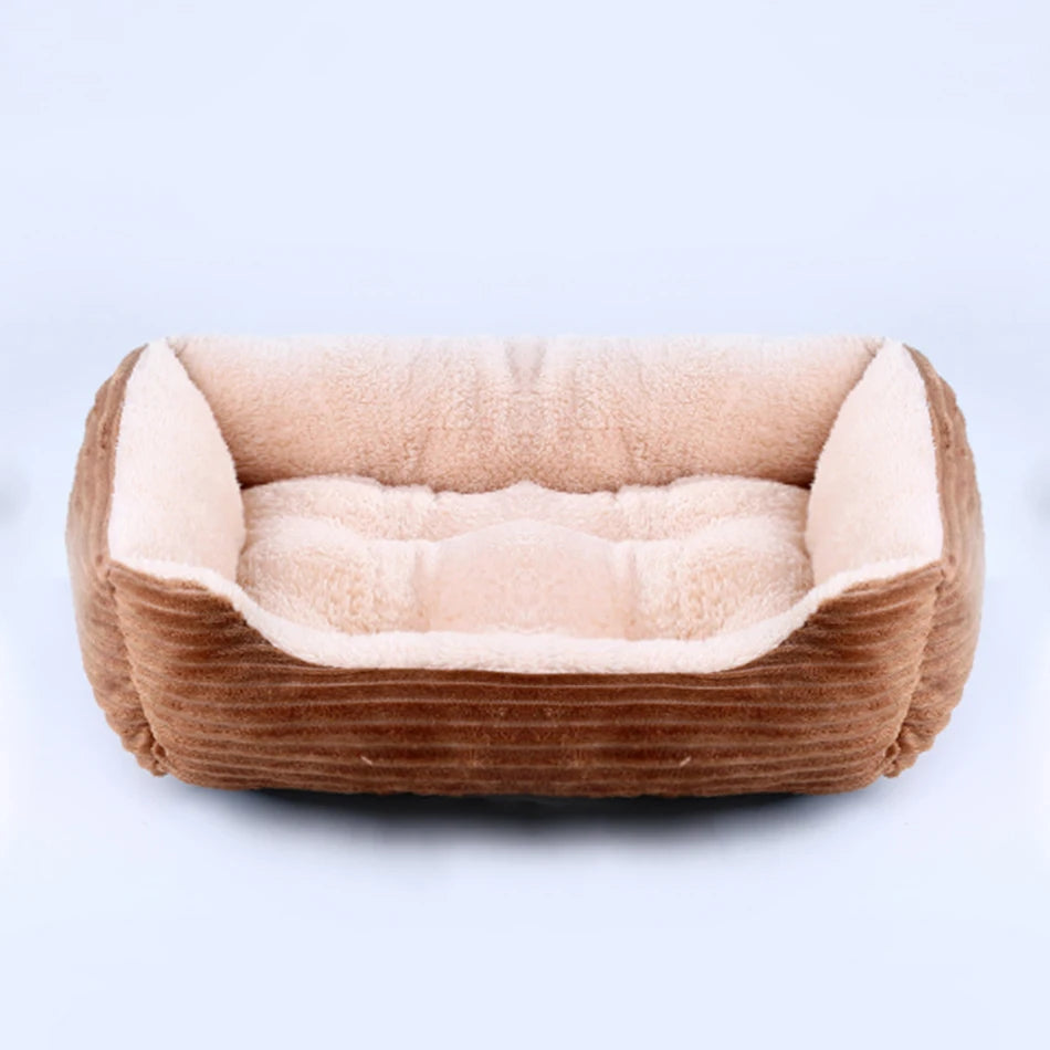Pet Square Plush Kennel Medium Small Dog Sofa Bed
