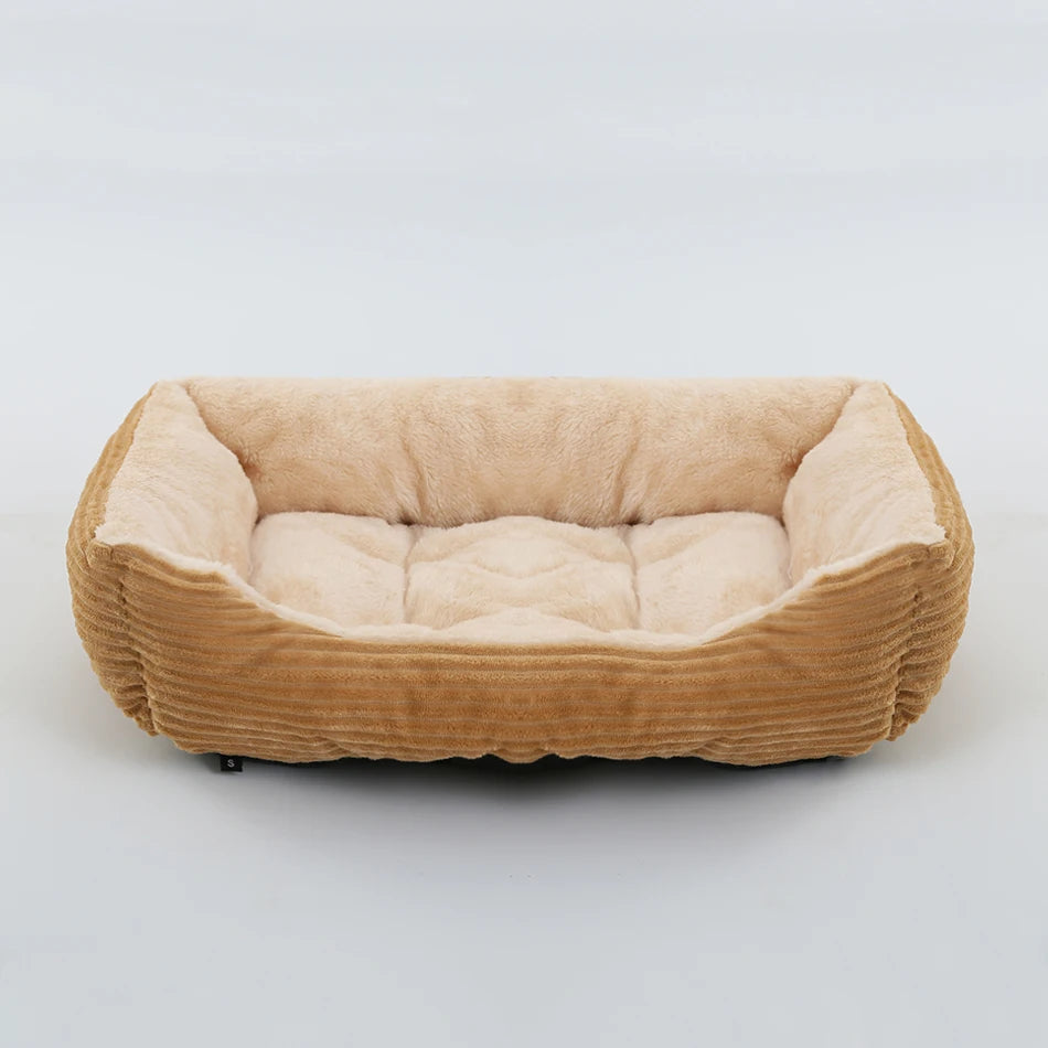 Pet Square Plush Kennel Medium Small Dog Sofa Bed