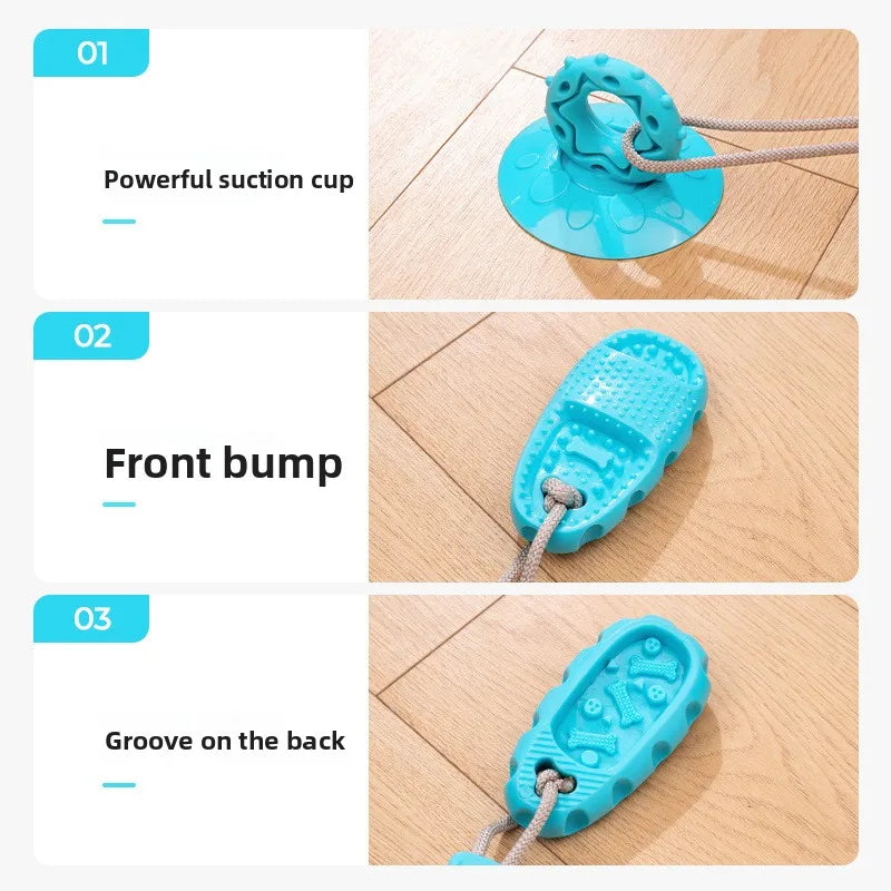 Suction Cup Slippers, Bite Resistant, Grinding Teeth Toy