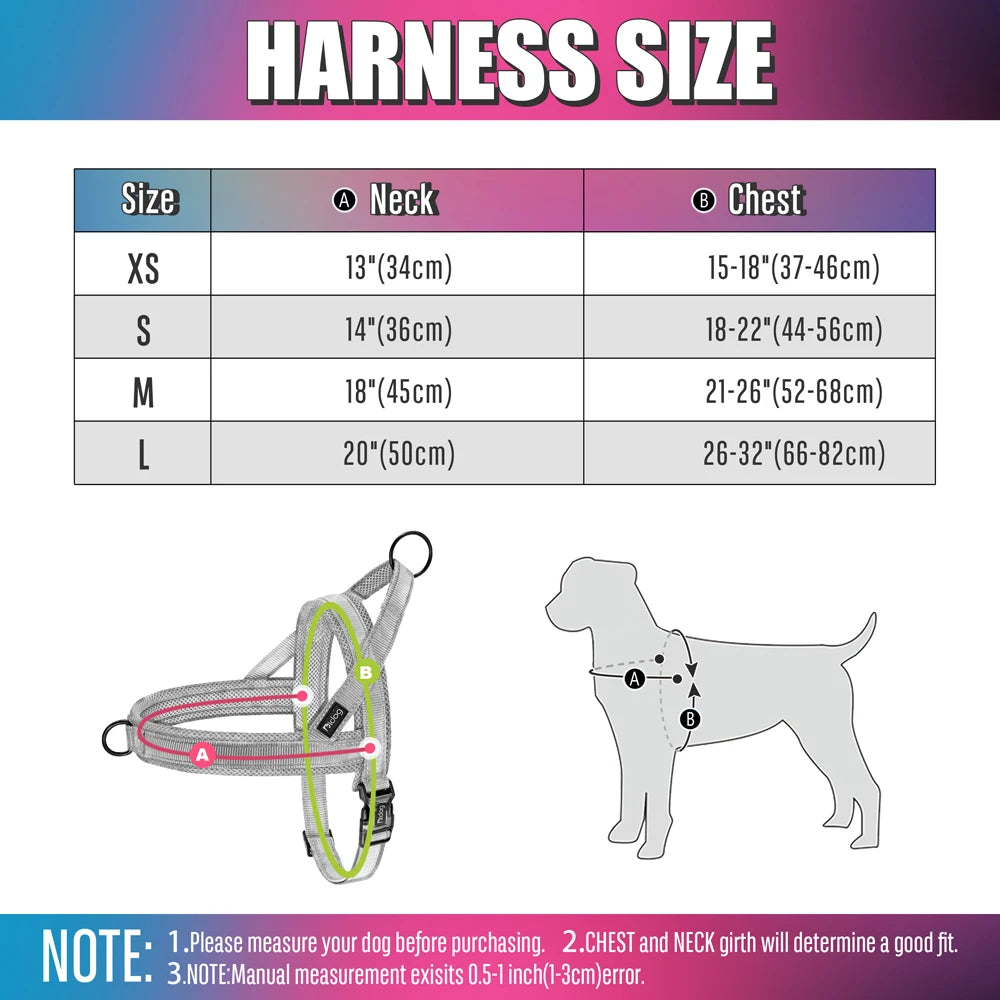 No Pull Dog Nylon Pet Harness