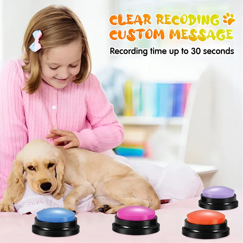 Dog Toys Funny Recordable Pet Travel