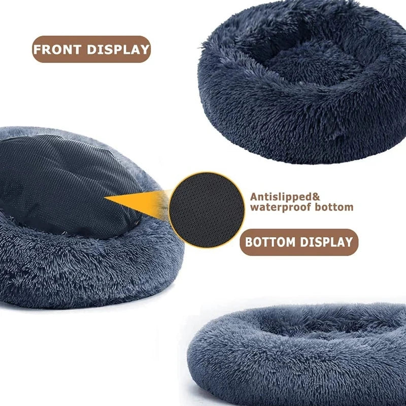 40-90cm Round Pet Bed for Large Dog