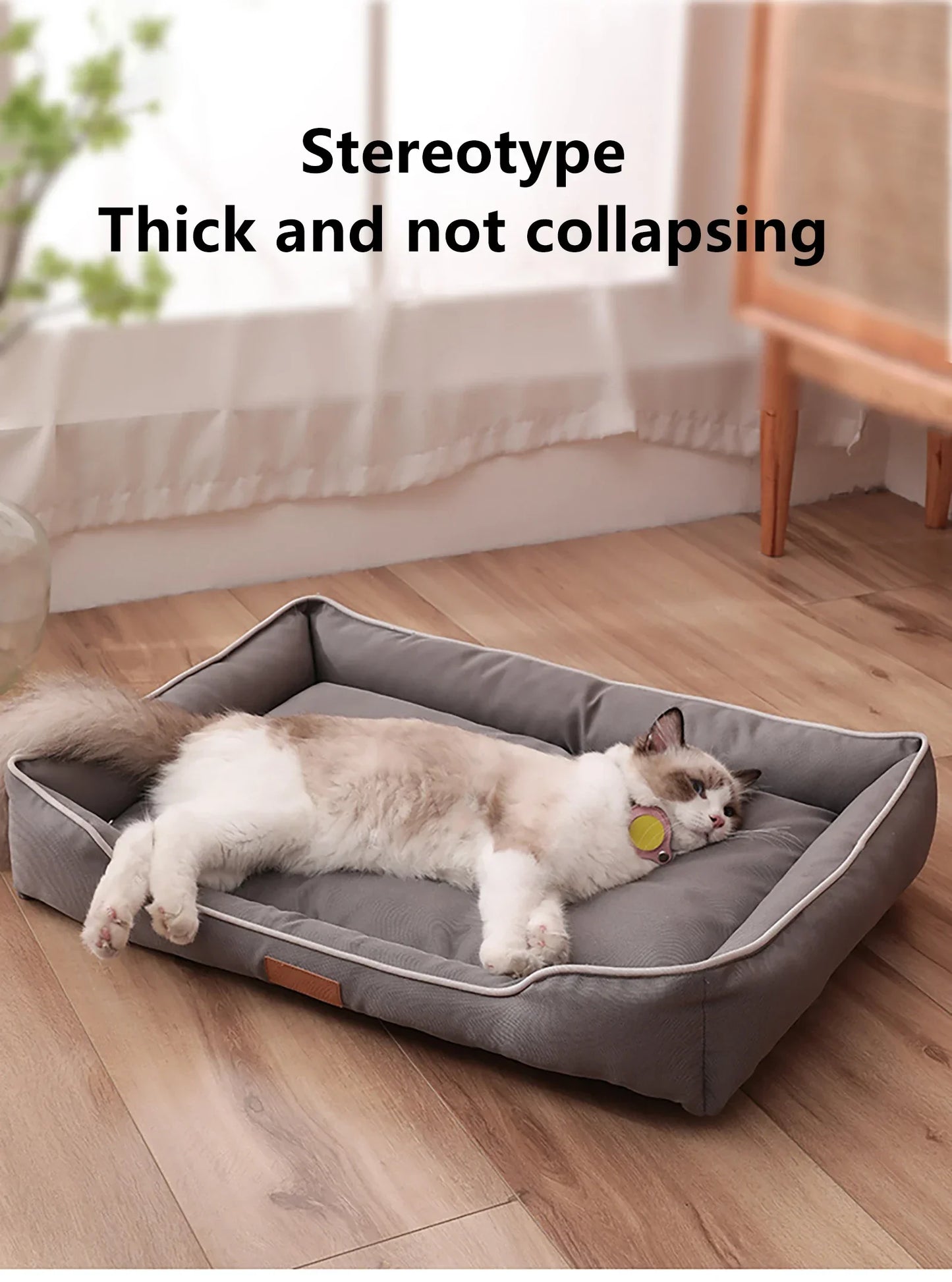 Four Seasons Thickened PP Cotton Filling Bite-resistant Waterproof 600D Oxford Pet Mat