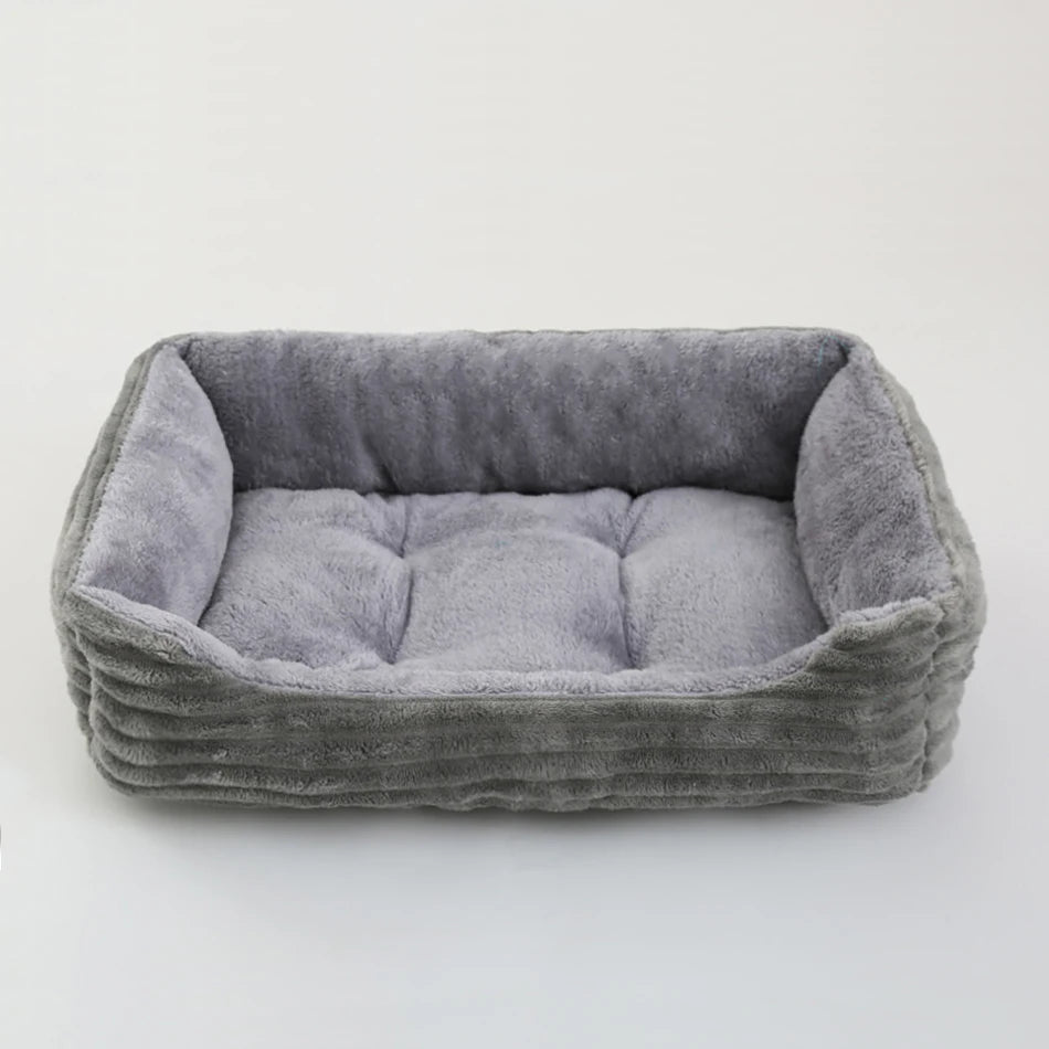 Pet Square Plush Kennel Medium Small Dog Sofa Bed