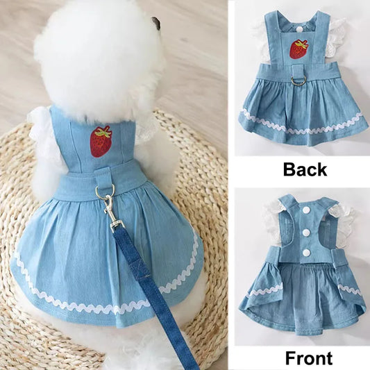 Denim Dog Princess Dress
